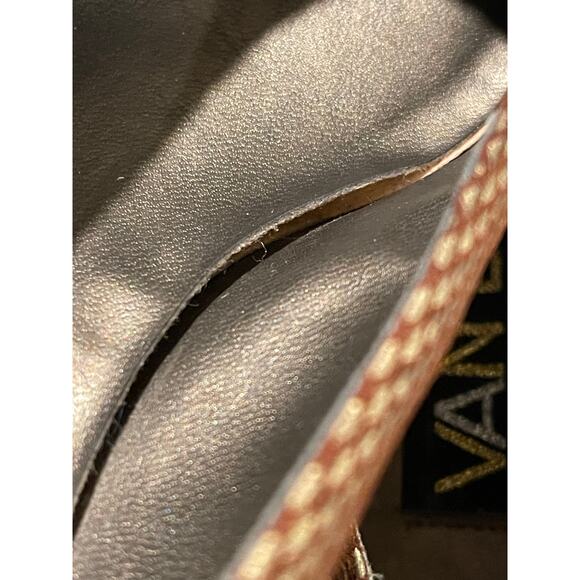 VANELi Italy Pumps 7.5N Brown Textured Leather Low Heel Comfort Dress Shoe Women - Picture 11 of 11